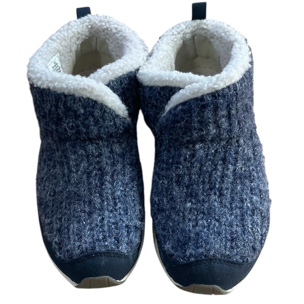 New Easy Spirit Navy Trippin Cozy Ankle Booties Size 11
